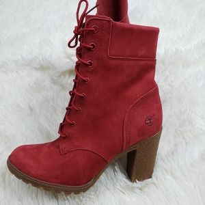 ruby red timberlands